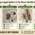 brown spider with long legs in house what is it